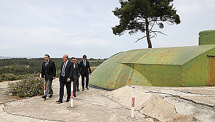 ÇANAKKALE PROTOKOLÜNDEN TURGUT REİS TABYASI'NA ZİYARET