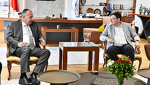 ÇTSO YÖNETİM KURULU, BAŞKAN ERKEK'İ ZİYARET ETTİ