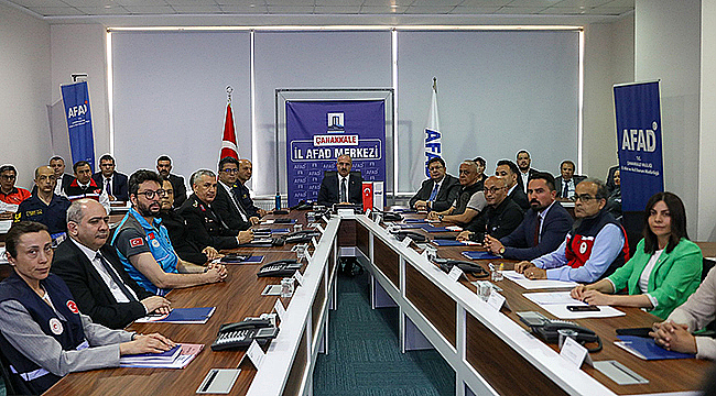 TOPLANTIDA, TATBİKAT SÜRESİNCE GERÇEKLEŞTİRİLEN ÇALIŞMALAR DEĞERLENDİRİLDİ