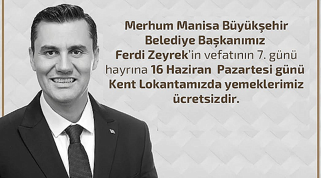 FERDİ ZEYREK'İN ANISINA HAYIR