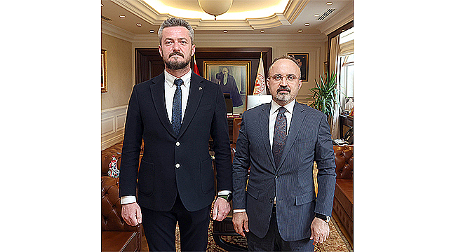 TURAN, MHP MERKEZ İLÇE BAŞKANI ALPARSLAN ÇELİK'İ AĞIRLADI