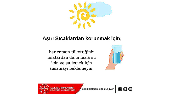 AŞIRI SICAKLARDA BESLENME VE SIVI ALIMINA DİKKAT!