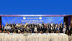 BARO SAYMANLARI TOPLANTISI TÜRKİYE BAROLAR BİRLİĞİ'NDE GERÇEKLEŞTİ