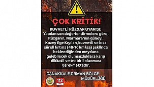 ORMAN YANGINI RİSKİNE KARŞI ÖNEMLİ UYARI!