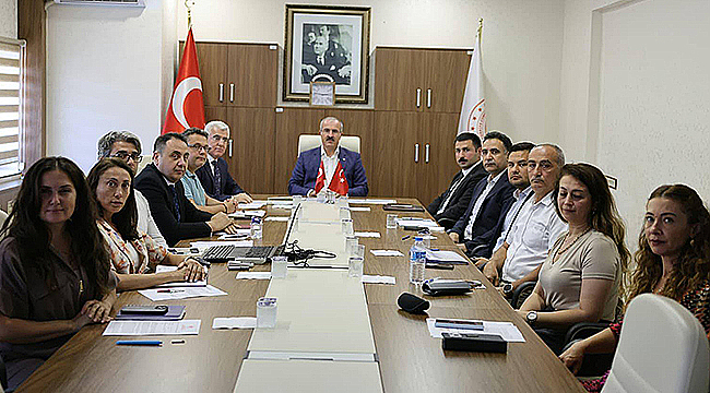 TURİZM ALANLARINA YÖNELİK DEĞERLENDİRME TOPLANTISI YAPILDI