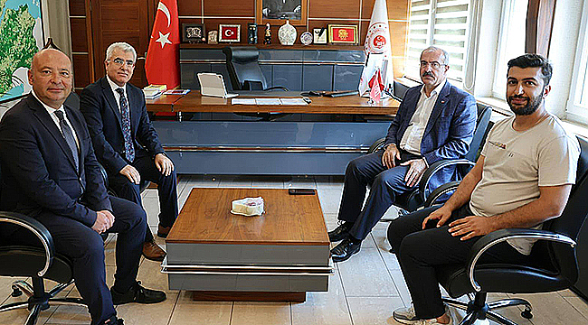 VALİ TORAMAN, GÖZTEPE VE ÇETİN'İ AĞIRLADI