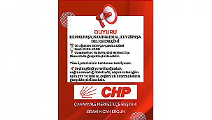 CHP ÇANAKKALE MERKEZ İLÇE DELEGE SEÇİMİ