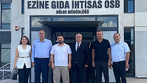 SELÇUK SEMİZOĞLU'NDAN OSB MÜDÜRÜ ÖZGÜR ŞAHİN'E ZİYARET