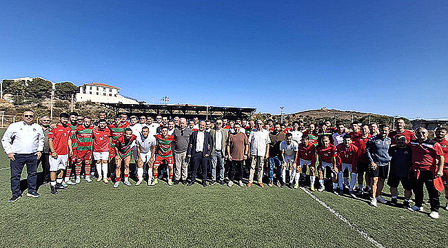 BOZCAADA'DA ZİYARET VE DOSTLUK MAÇI