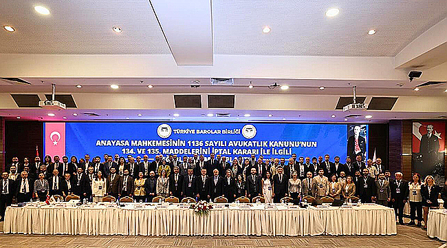 TBB VE BAROLAR AVUKATLIK KANUNU DİSİPLİN HÜKÜMLERİ İÇİN TOPLANDI