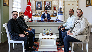 ÜNİVERSİTE BURSLARI VE BARINMA KOORDİNATÖRLÜĞÜNDEN VALİ TORAMAN'A ZİYARET