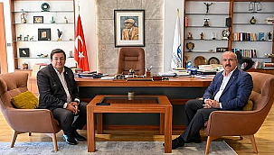 VALİ TORAMAN'DAN BAŞKAN ERKEK'E ZİYARET