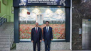 VALİ TORAMAN'DAN ÇOMÜ REKTÖRÜ ERENOĞLU'NA ZİYARET