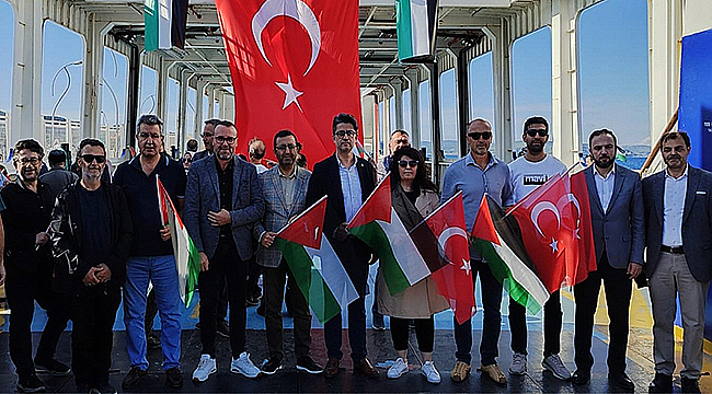 ÇOMÜ, GAZZE'YE DESTEK ETKİNLİĞİNDE ÖN SAFTA YER ALDI