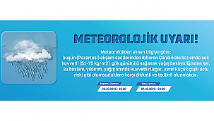 METEOROLOJİK UYARI!