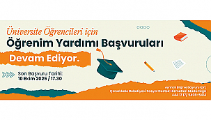  ÜNİVERSİTE ÖĞRENCİLERİ İÇİN ÖĞRENİM YARDIMI BAŞVURULARI DEVAM EDİYOR