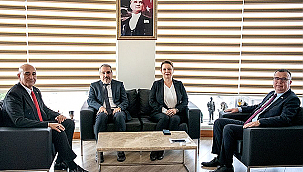 ÇANAKKALE AĞIZ VE DİŞ SAĞLIĞI MERKEZİ YETKİLİLERİNDEN BAŞKAN ARSLAN'A ZİYARET