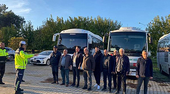  ÇANAKKALE'DE OKUL SERVİS ARAÇLARINA YÖNELİK SIKI DENETİM