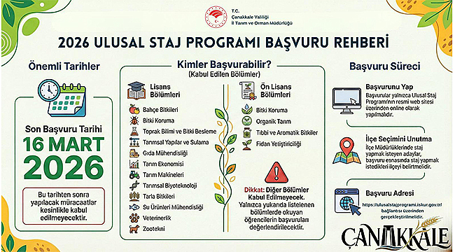 2026 YILI STAJ BAŞVURULARI BAŞLADI! 