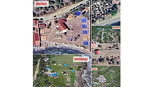 AYVACIK'TA KAÇAK YAPILARA YIKIM