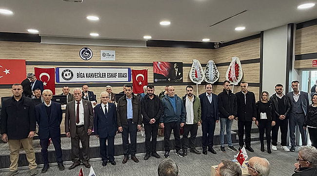 BİGA KAHVECİLER ODASI'NDA GÜVEN TAZELENDİ