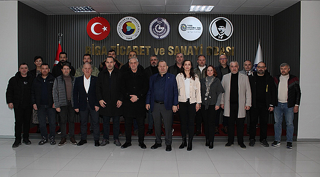 BİGA TSO'DA 2026 YILI YOL HARİTASI MASAYA YATIRILDI