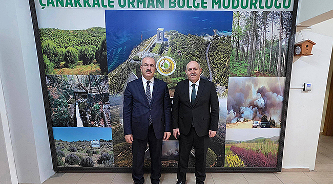 ÇANAKKALE VALİSİ TORAMAN'DAN ORMAN BÖLGE MÜDÜRLÜĞÜ'NE ZİYARET