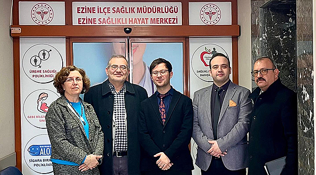 EZİNE'DE SAĞLIK KURUMLARINA DEĞERLENDİRME ZİYARETİ