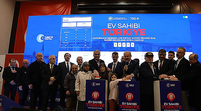3.276 SOSYAL KONUT İÇİN KURA ÇEKİMİ GERÇEKLEŞTİRİLDİ