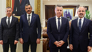 BAŞKAN KUZU'DAN İÇİŞLERİ BAKANI MUSTAFA ÇİFTÇİ'YE ZİYARET