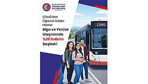 BİGA VE YENİCE ULAŞIMINDA %20 İNDİRİM