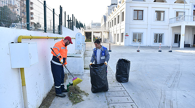 RAMAZAN BAYRAMI ÖNCESİNDE CAMİLERDE TEMİZLİK ÇALIŞMASI YÜRÜTÜLDÜ