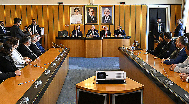 ÇANAKKALELİ MUHTARLARDAN TBMM'DE DERVİŞOĞLU'NA ZİYARET