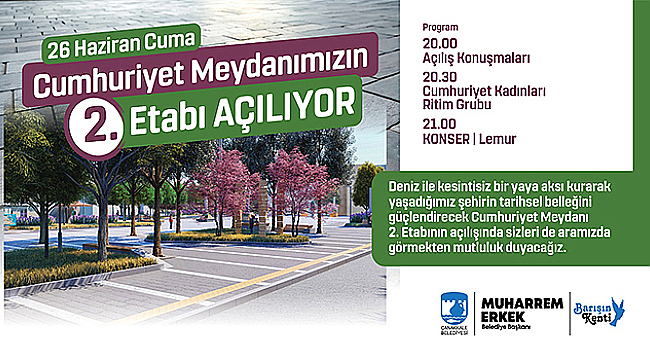 CUMHURİYET MEYDANI 2. ETABI AÇILIYOR