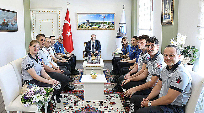 VALİ TORAMAN, ÖZEL GÜVENLİK PERSONELİNİ KABUL ETTİ