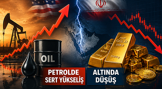 ABD-İRAN GERİLİMİ PETROLÜ YÜKSELTTİ, ALTINI GERİLETTİ