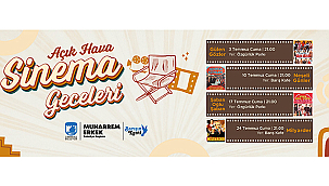 AÇIK HAVA SİNEMA GECELERİ BAŞLIYOR