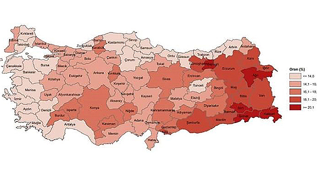 TÜRKİYE NÜFUSTA DÜNYADA 18. SIRADA
