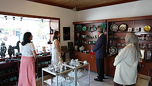 VALİ TORAMAN'DAN ÇANAKKALE STORE VE DÖSİM'E ZİYARET