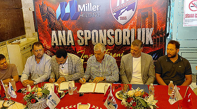 ÇANAKKALESPOR'UN ANA SPONSORU YENİDEN MİLLER HOLDİNG