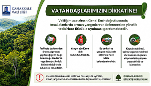 KIRSAL ALANLARDA YANGIN RİSKİNE KARŞI TEDBİR UYARISI!