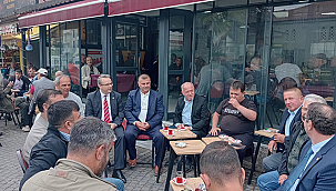RIDVAN UZ VE İYİ PARTİ TEŞKİLATI EZİNE'DE: ŞEHİTLİK, BELEDİYE VE ESNAF ZİYARETLERİ