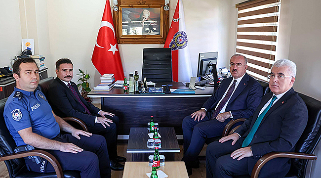 VALİ TORAMAN GÖKÇEADA İLÇE EMNİYET AMİRLİĞİNİ ZİYARET ETTİ