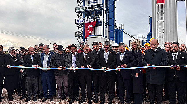 BİGA'DA ASFALT ÜRETİM TESİSİ AÇILDI